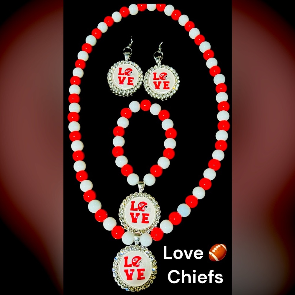 3 Piece Red KC Chiefs Set